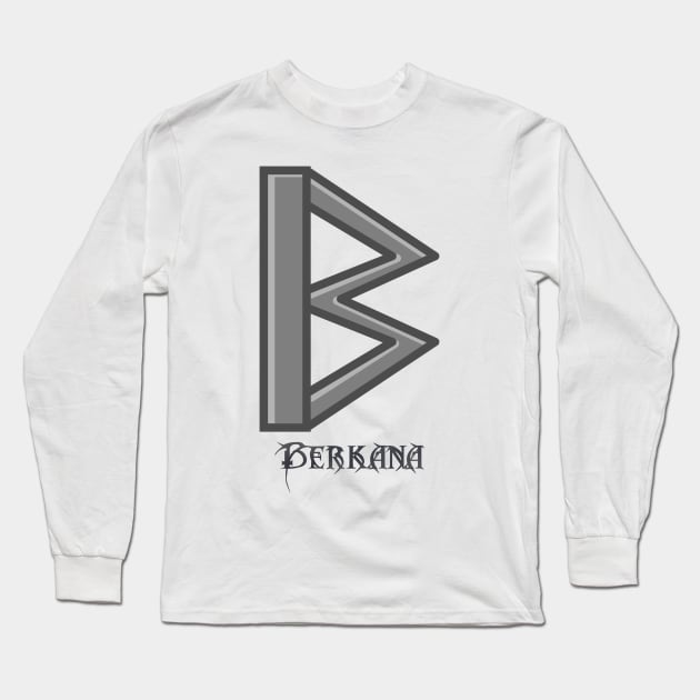 Berkana Rune Long Sleeve T-Shirt by GodiLimeg